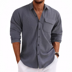 10 Pks Slim Fitting Twill Solid Color Full Sleeve Shirt